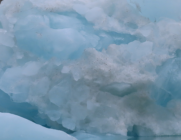close up of glacier ice Glacier Bay Alaska