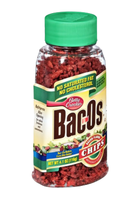 jar of vegan bacos