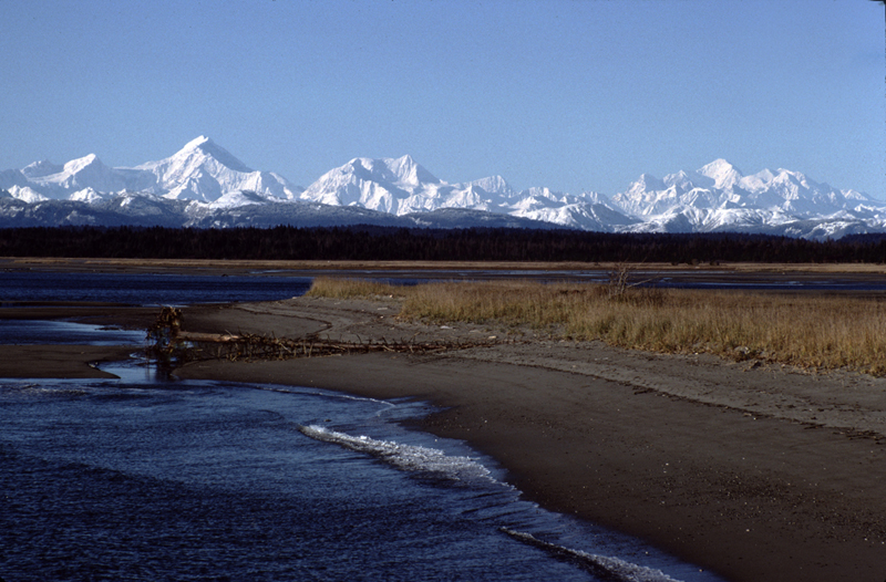 Fairweather Mountain range in Alaska