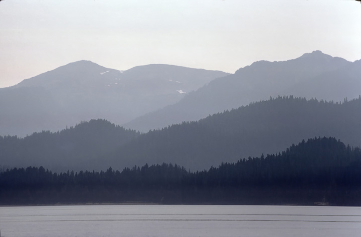 grey on grey hills in alaska